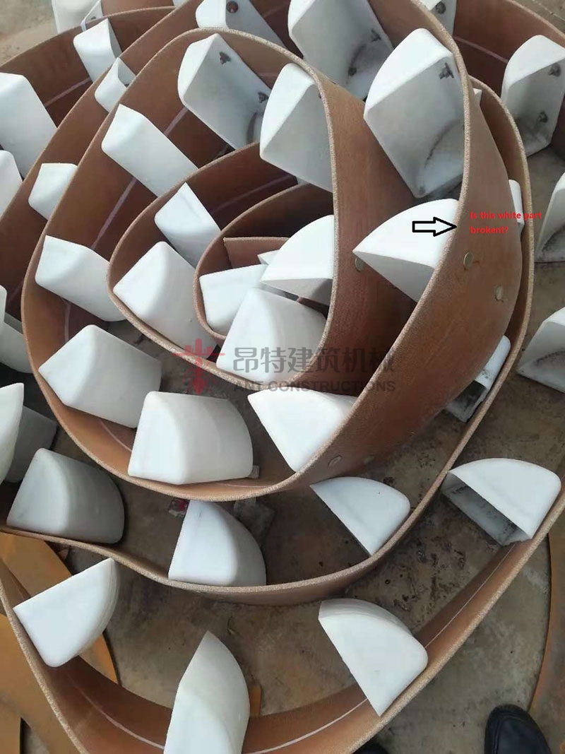 Nylon belt and plastic buckets for bucket elevators