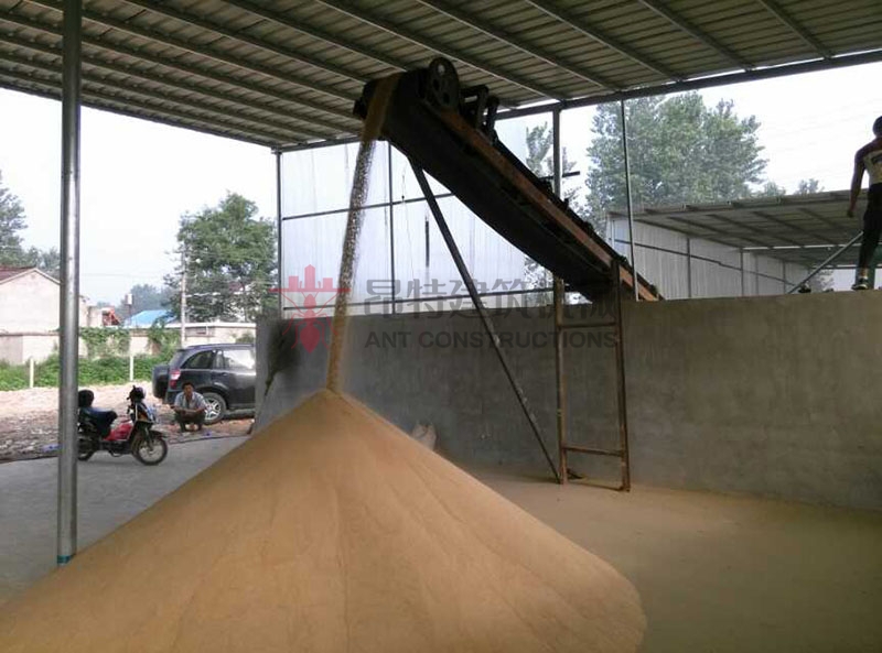 Small rotary silica sand dryer for dry mortar mixing plant