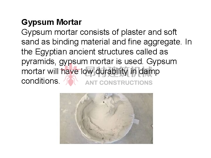 What is gypsum mortar and it's main technical parameters?